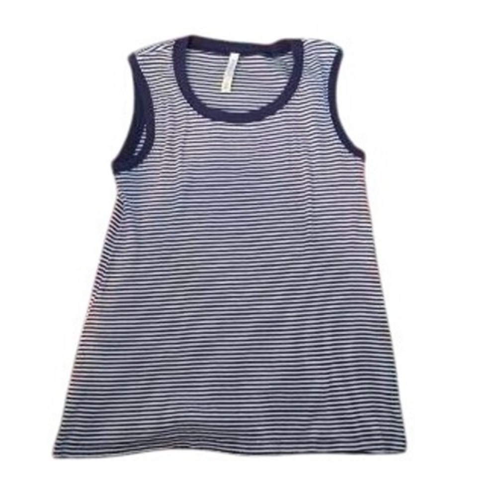 White Stag Striped Tank Top‎ Blue & White Sleeveless Casual Top Sz L(12/14)